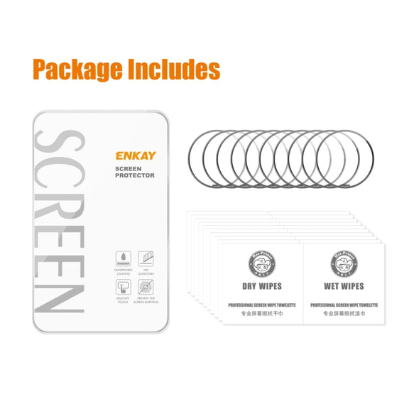 For Garmin Epix Pro Gen 2 47mm 10pcs ENKAY 3D Full Coverage Soft PC Edge PMMA HD Screen Protector Film
