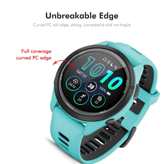 For Garmin Forerunner 265 10pcs ENKAY 3D Full Coverage Soft PC Edge PMMA HD Screen Protector Film