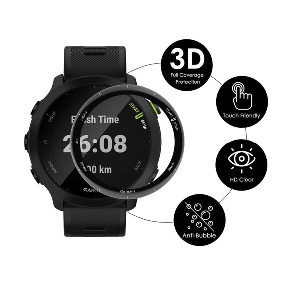For Garmin Forerunner 158 10pcs ENKAY 3D Full Coverage Soft PC Edge PMMA HD Screen Protector Film