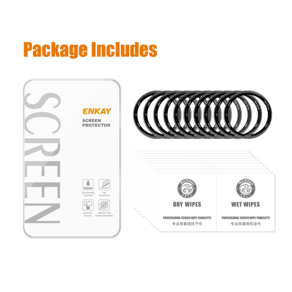 For Garmin Forerunner 158 10pcs ENKAY 3D Full Coverage Soft PC Edge PMMA HD Screen Protector Film