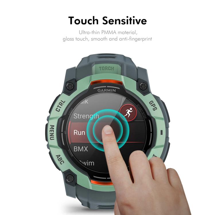 For Garmin Instinct 3 AMOLED / Solar 50mm 10pcs ENKAY 3D Full Coverage Soft PC Edge PMMA HD Screen Protector Film - free shipping - PMC TechLife - Order now!