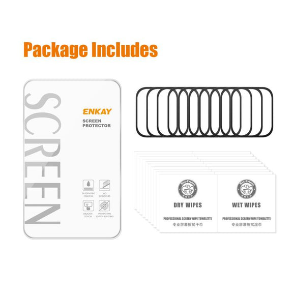For Garmin Venu X1 10pcs ENKAY 3D Full Coverage Soft PC Edge PMMA HD Screen Protector Film