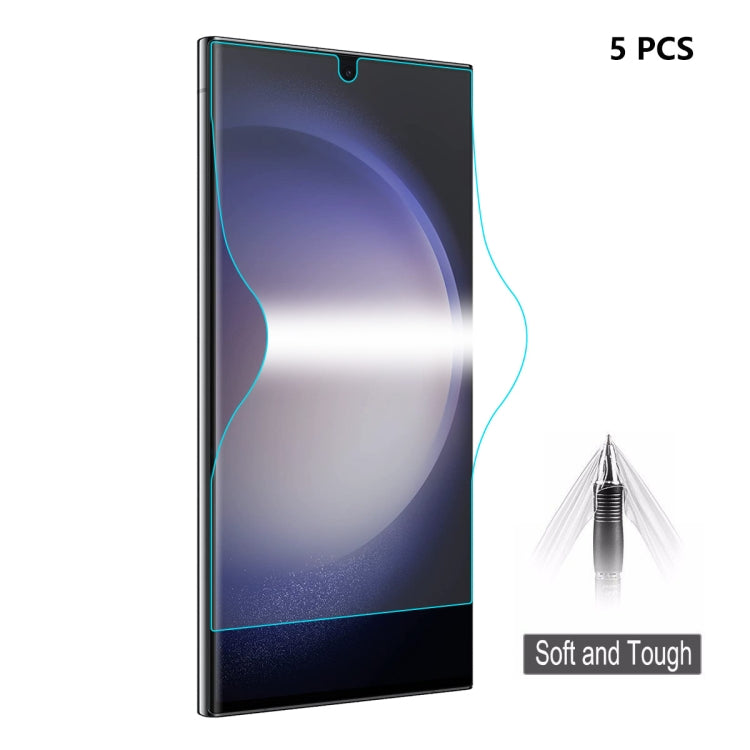 For Samsung Galaxy S23 Ultra 5G 5pcs ENKAY Hat-Prince Full Glue Coverage Soft Explosion-proof Hydrogel Film - free shipping - PMC Jewellery - Order now!