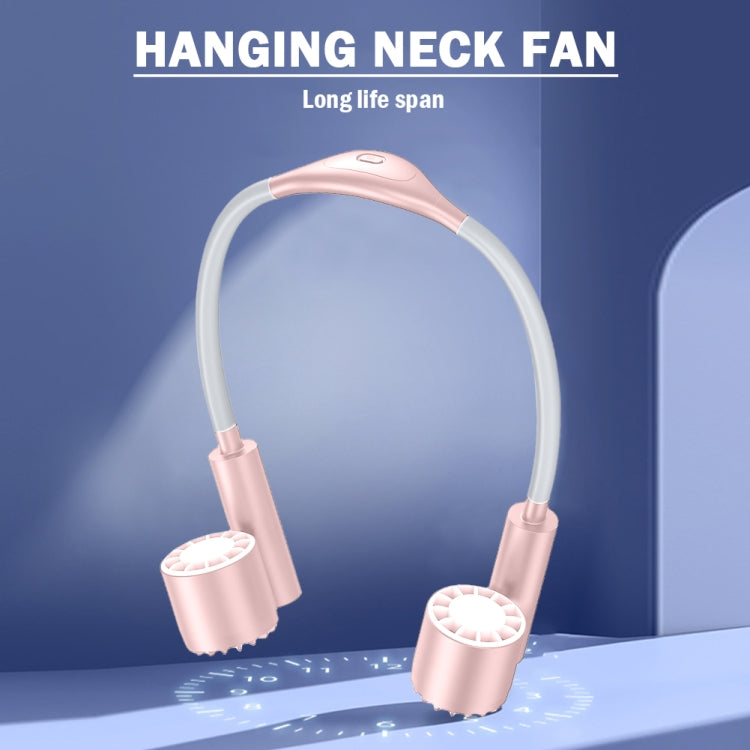 Long Life Twin-head Turbine Bladeless Neck Lazy Sports Fan(White)