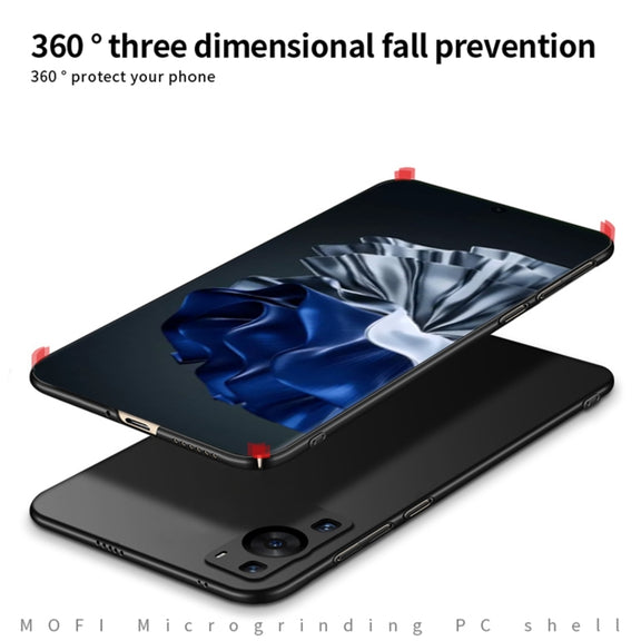 For Huawei P60 / P60 Pro MOFI Fandun Series Frosted PC Ultra-thin All-inclusive Phone Case(Red)