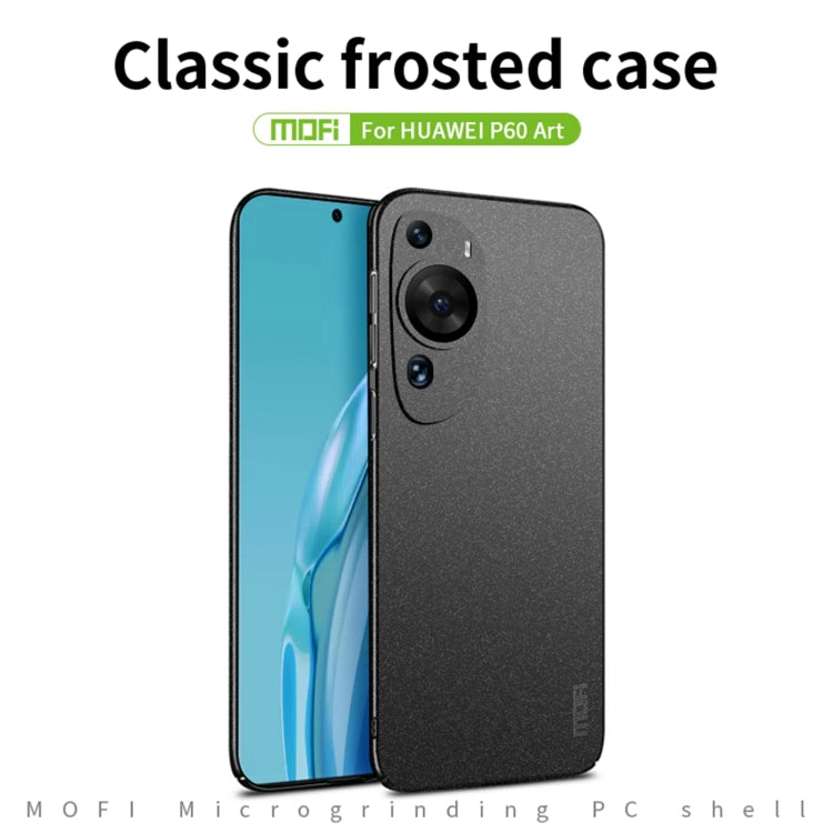 For Huawei P60 Art MOFI Fandun Series Frosted PC Ultra-thin All-inclusive Phone Case(Gray) - Huawei Cases by MOFI | Online Shopping South Africa | PMC TechLife | Buy Now Pay Later Mobicred