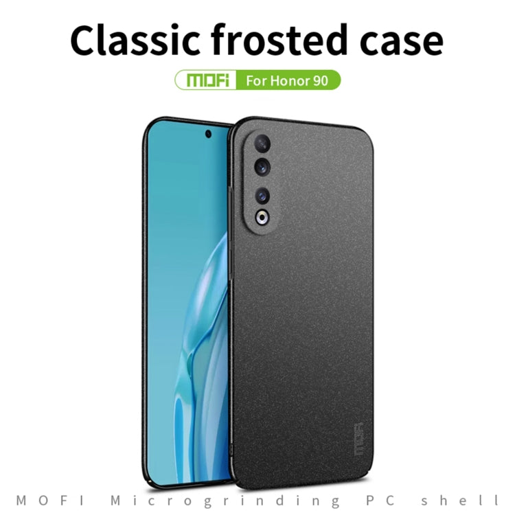 For Honor 90 MOFI Fandun Series Frosted PC Ultra-thin All-inclusive Phone Case(Black)