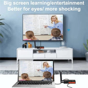 009 200m HD Video Transmitter Receiver WIFI 5.8 Wireless Display Dongle Adapter(UK Plug)