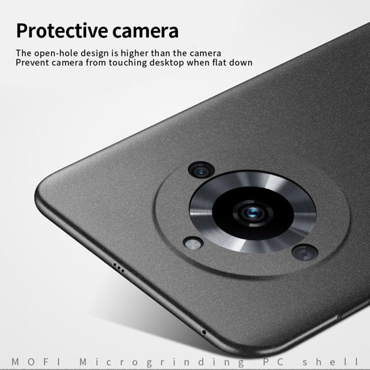 For Realme 11 Pro MOFI Fandun Series Frosted PC Ultra-thin All-inclusive Phone Case(Blue)