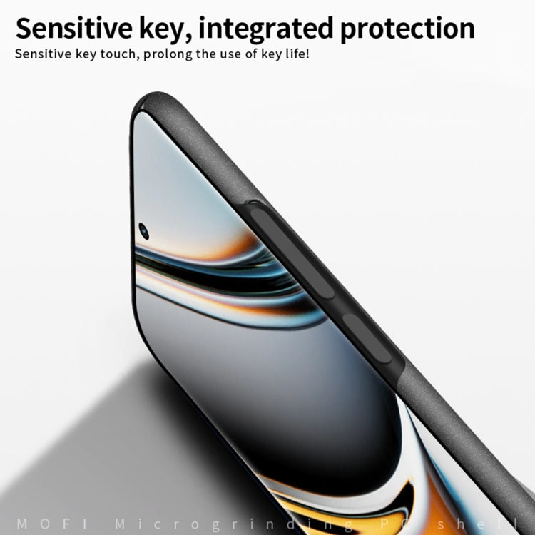 For Realme 11 Pro MOFI Fandun Series Frosted PC Ultra-thin All-inclusive Phone Case(Gray)