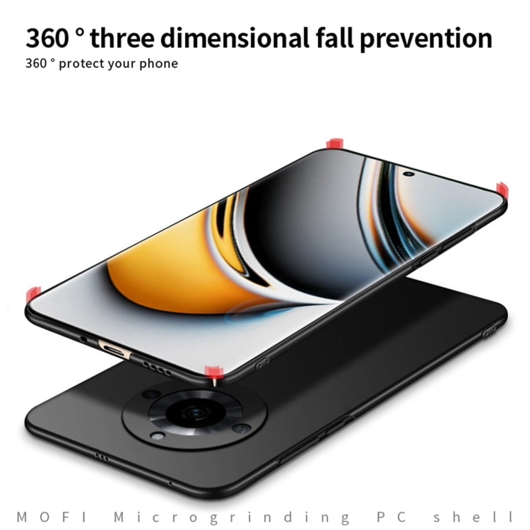 For Realme 11 Pro MOFI Fandun Series Frosted PC Ultra-thin All-inclusive Phone Case(Gray) - Realme Cases by MOFI | Online Shopping South Africa | PMC TechLife