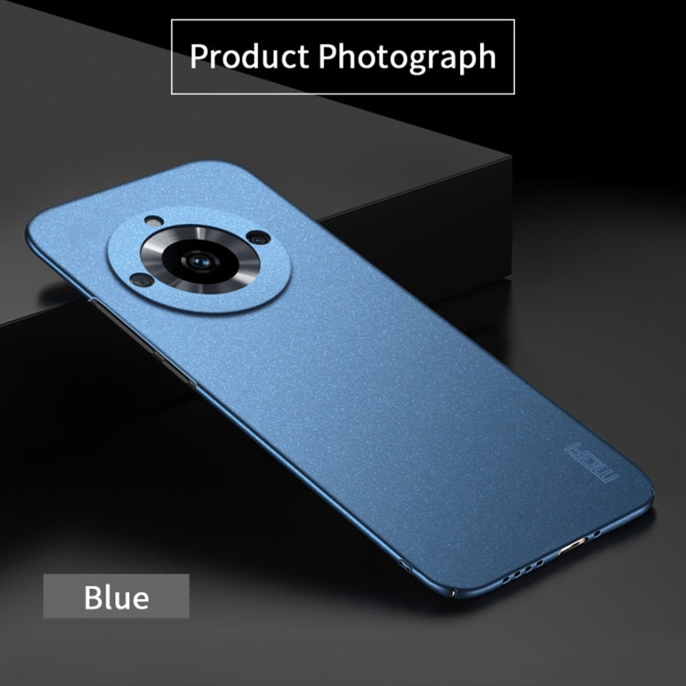 For Realme 11 Pro+ MOFI Fandun Series Frosted PC Ultra-thin All-inclusive Phone Case(Blue) - Realme Cases by MOFI | Online Shopping South Africa | PMC TechLife