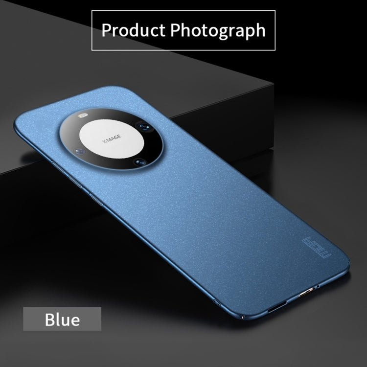 For Huawei Mate 60 Pro MOFI Fandun Series Frosted PC Ultra-thin All-inclusive Phone Case(Blue) - Huawei Cases by MOFI | Online Shopping South Africa | PMC TechLife