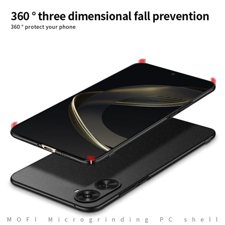 For Huawei nova 11 SE MOFI Fandun Series Frosted PC Ultra-thin All-inclusive Phone Case(Black)
