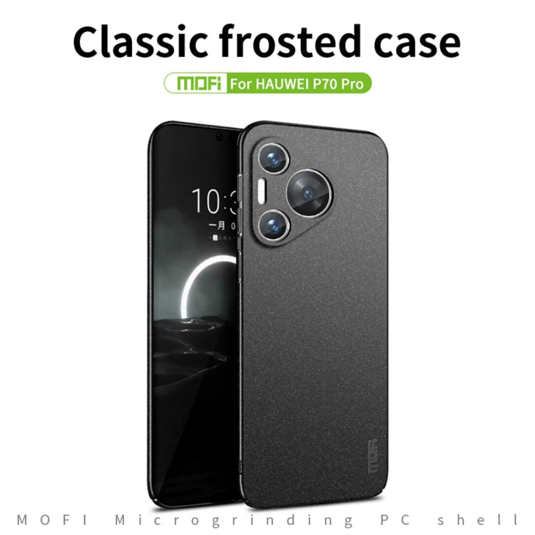 For Huawei P70 Pro MOFI Fandun Series Frosted PC Ultra-thin All-inclusive Phone Case(Blue) - Huawei Cases by MOFI | Online Shopping South Africa | PMC TechLife