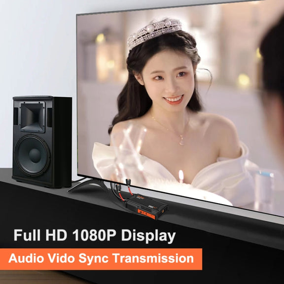 009 Pro 300m Wireless Screen Casting Video Transmitter Receiver Wireless Display Dongle Adapter(UK Plug)