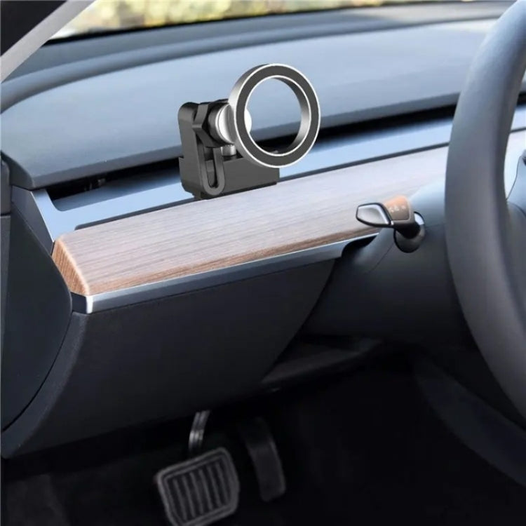 CZ-156 For Tesla Phone Holder Anti-Slip Shockproof Phone Bracket Magnetic Car Mount - Car Holders by PMC TechLife | Online Shopping South Africa | PMC TechLife | Buy Now Pay Later Mobicred