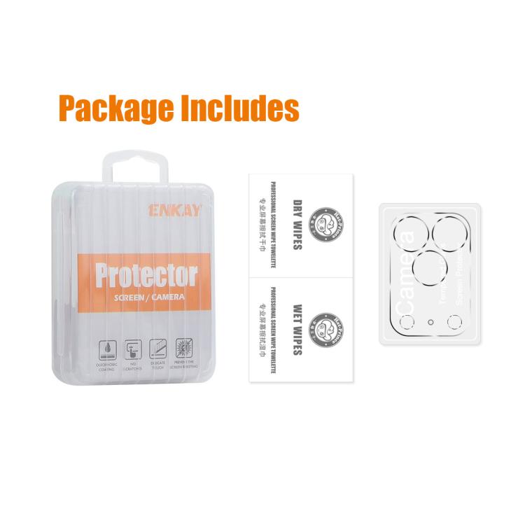 For iPhone 17 Pro Max ENKAY Hat-Prince 9H Rear Camera Lens Tempered Glass Film