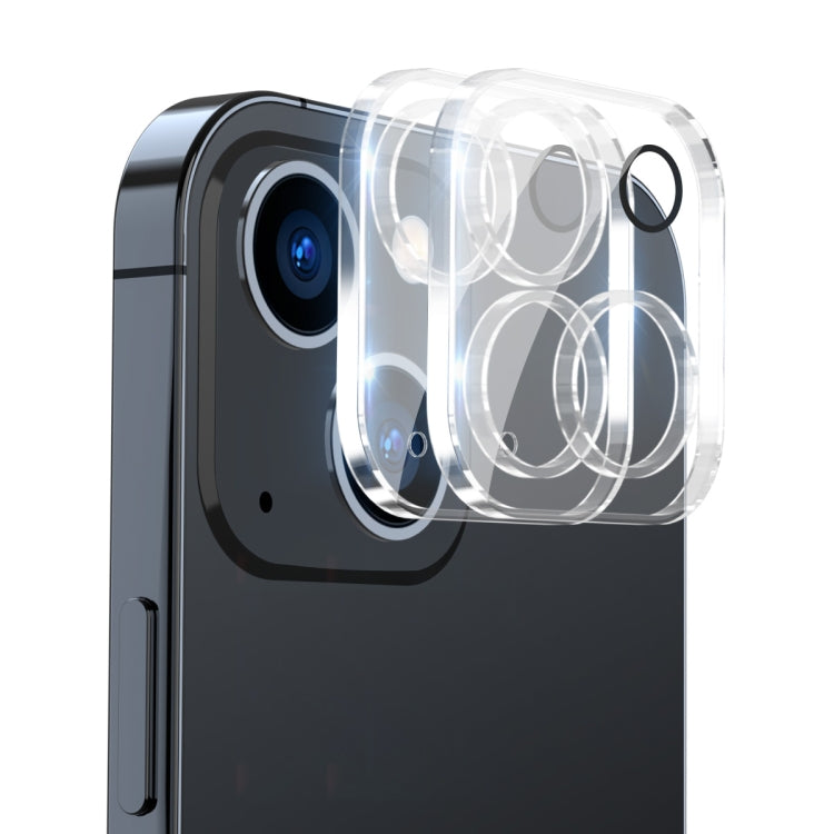 For iPhone 15 / 15 Plus 2pcs ENKAY Hat-Prince 9H Rear Camera Lens Tempered Glass Film - iPhone 15 Plus Tempered Glass by ENKAY | Online Shopping South Africa | PMC TechLife | Buy Now Pay Later Mobicred