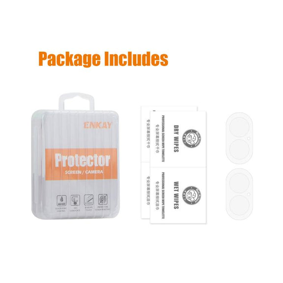 For iPhone 17 2pcs ENKAY Hat-Prince 9H Rear Camera Lens Tempered Glass Film