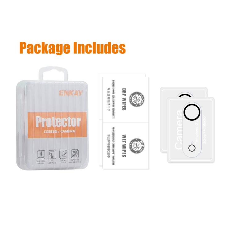 For iPhone 17 Air 2pcs ENKAY Hat-Prince 9H Rear Camera Lens Tempered Glass Film - iPhone 17 Air Tempered Glass by ENKAY | Online Shopping South Africa | PMC Jewellery | Buy Now Pay Later Mobicred