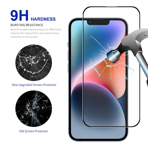 For iPhone 15 ENKAY Full Glue High Aluminum-silicon Tempered Glass Film