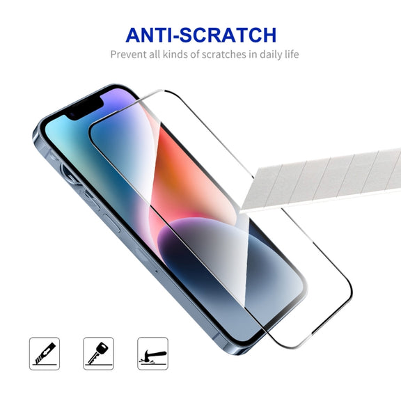 For iPhone 15 ENKAY Full Glue High Aluminum-silicon Tempered Glass Film