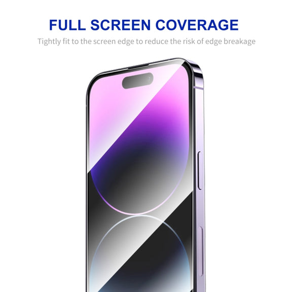 For iPhone 16 Pro 2pcs ENKAY Full Glue High Aluminum-silicon Tempered Glass Film