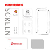 For iPhone 16 Plus 2pcs ENKAY Full Glue High Aluminum-silicon Tempered Glass Film
