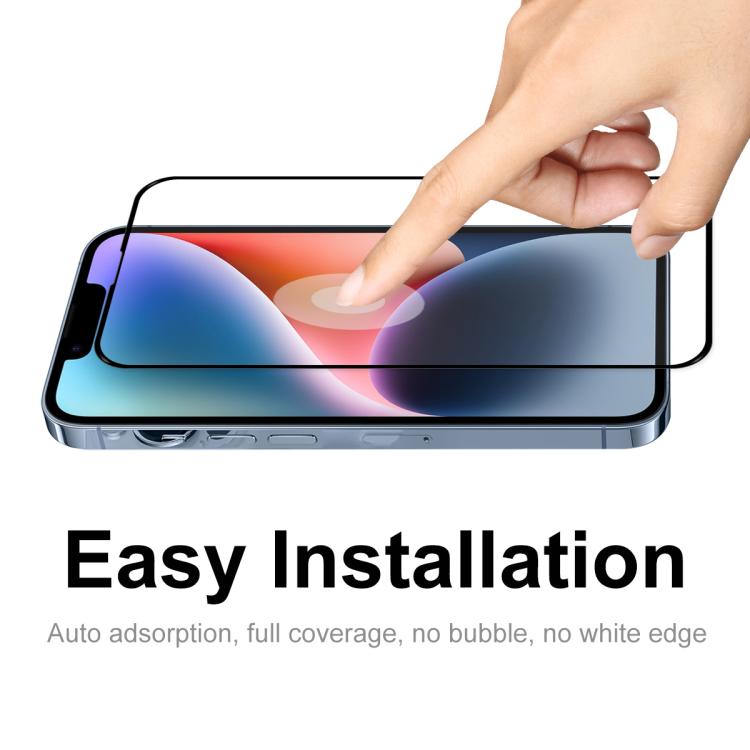 For iPhone 16e 5pcs ENKAY Full Glue High Aluminum-silicon Tempered Glass Film