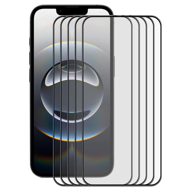 For iPhone 16e 5pcs ENKAY Full Glue High Aluminum-silicon Tempered Glass Film