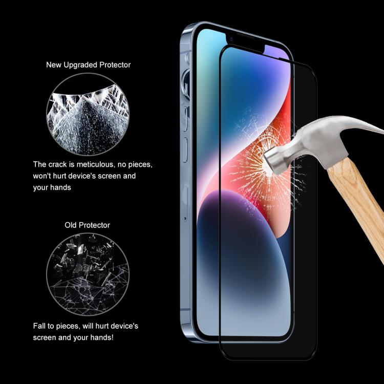 For iPhone 16e 10pcs ENKAY Full Glue High Aluminum-silicon Tempered Glass Film