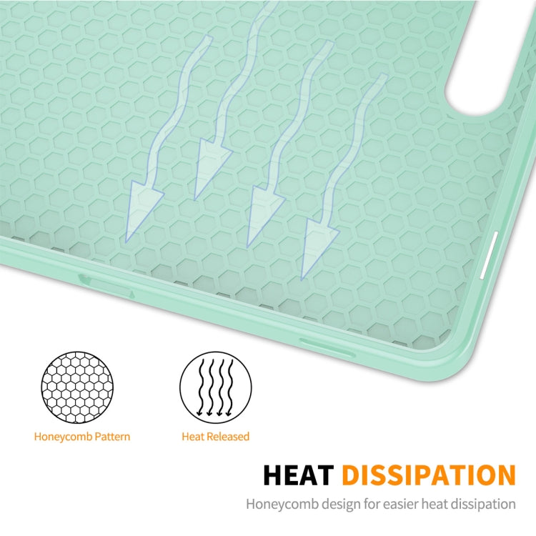 For Samsung Galaxy Tab S9 ENKAY Tri-fold Custer Leather TPU Bottom Smart Case with Pen Slot(Black) - free shipping - PMC Jewellery - Order now!