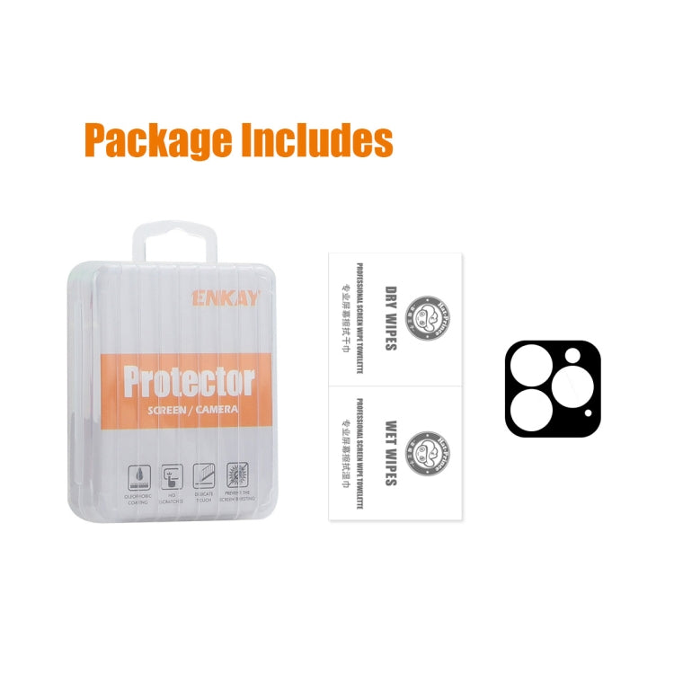 For iPhone 16 Pro / 16 Pro Max ENKAY Hat-Prince 9H Rear Camera Lens Tempered Glass Film