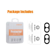 For iPhone 16 / 16 Plus 2pcs ENKAY Hat-Prince 9H Rear Camera Lens Tempered Glass Film