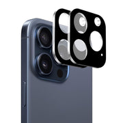 For iPhone 16 Pro / 16 Pro Max 2pcs ENKAY Hat-Prince 9H Rear Camera Lens Tempered Glass Film