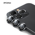 For iPhone 15 Pro / 15 Pro Max ENKAY 9H Rear Lens Aluminium Alloy Tempered Glass Film(Black) - iPhone 15 Pro Max Tempered Glass by ENKAY | Online Shopping South Africa | PMC TechLife | Buy Now Pay Later Mobicred