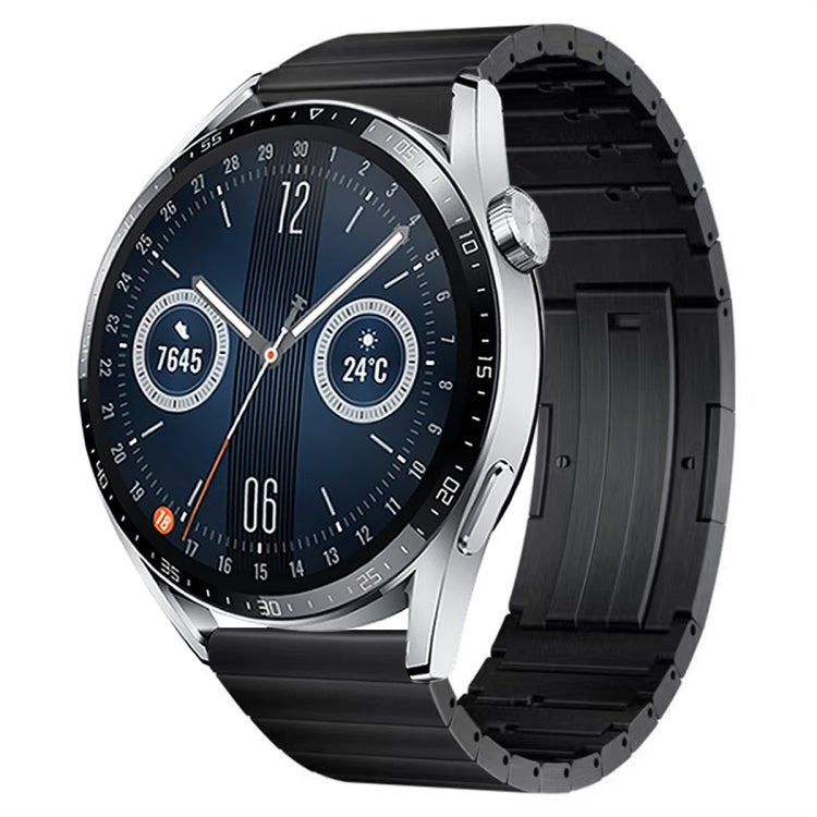 For Huawei Watch GT3 46mm Titanium Alloy Quick Release Watch Band(Black) - Watch Bands by PMC TechLife | Online Shopping South Africa | PMC TechLife