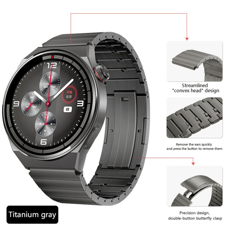For Huawei Watch GT3 46mm Titanium Alloy Quick Release Watch Band(Gray) - free shipping - PMC TechLife - Order now!