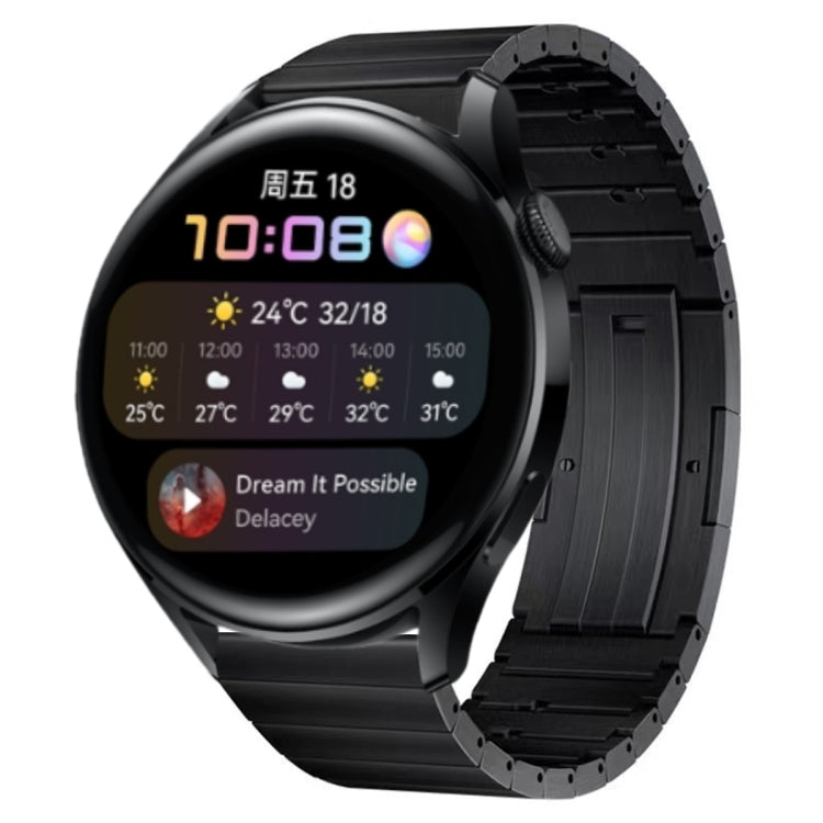 For Huawei Watch 3 Titanium Alloy Quick Release Watch Band(Black) - Watch Bands by PMC TechLife | Online Shopping South Africa | PMC TechLife