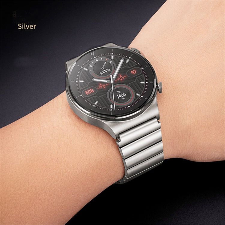 For Huawei Watch GT 2 Pro Titanium Alloy Quick Release Watch Band(Silver) - Watch Bands by PMC TechLife | Online Shopping South Africa | PMC TechLife