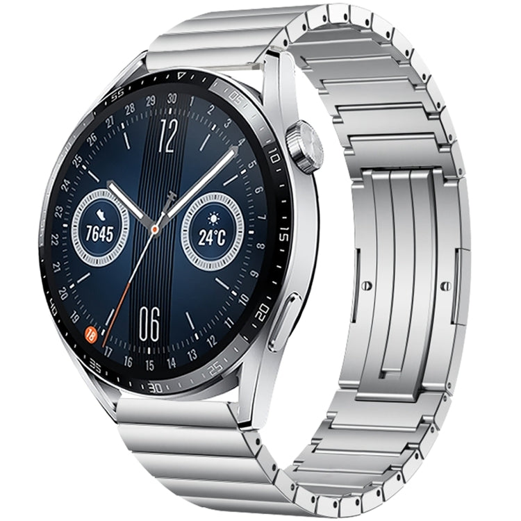 For Huawei Watch GT 3 46mm One Bead Titanium Alloy Watch Band(Silver) - Watch Bands by PMC TechLife | Online Shopping South Africa | PMC TechLife