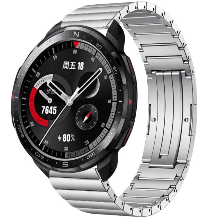 For Honor Watch GS Pro One Bead Titanium Alloy Watch Band(Silver) - Watch Bands by PMC TechLife | Online Shopping South Africa | PMC TechLife