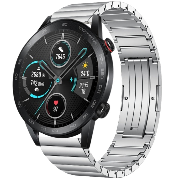 For Honor Magic Watch 2 46mm One Bead Titanium Alloy Watch Band(Silver) - Watch Bands by PMC TechLife | Online Shopping South Africa | PMC TechLife