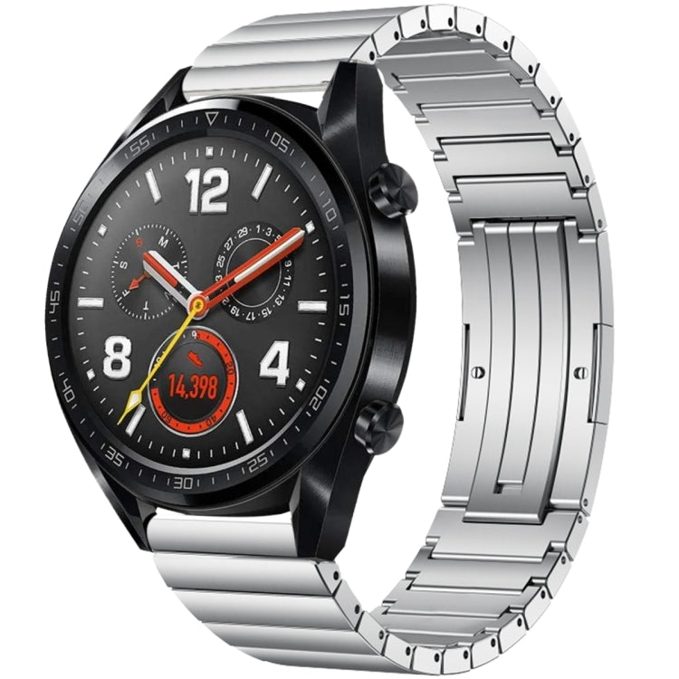 For Huawei Watch GT 42mm / 46mm One Bead Titanium Alloy Watch Band(Silver) - Watch Bands by PMC TechLife | Online Shopping South Africa | PMC TechLife