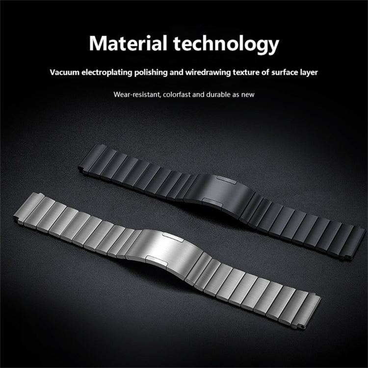 For Huawei Watch GT 2 46mm One Bead Titanium Alloy Watch Band(Black)