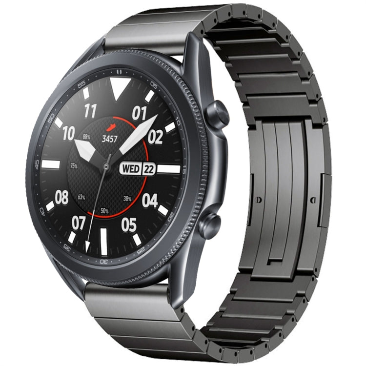 For Samsung Galaxy Watch 3 45mm One Bead Titanium Alloy Watch Band(Gray) - Watch Bands by PMC TechLife | Online Shopping South Africa | PMC TechLife
