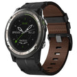 Compatible with Garmin D2 Charlie 26mm Leather Textured Watch Band(Black) - free shipping - PMC TechLife - Order now!
