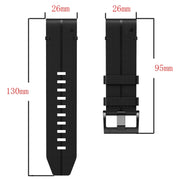 For Garmin Enduro Leather Textured 26mm Watch Band(Black)