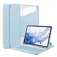 For Samsung Galaxy Tab S9 ENKAY 360 Degree Rotation Leather TPU Smart Case with Wireless Keyboard(Light Blue) - free shipping - PMC TechLife - Order now!